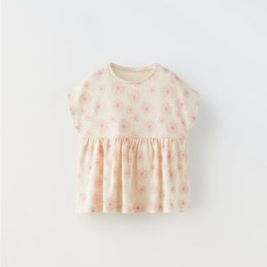 Zara Kids Floral Shirt 9-12months NWT